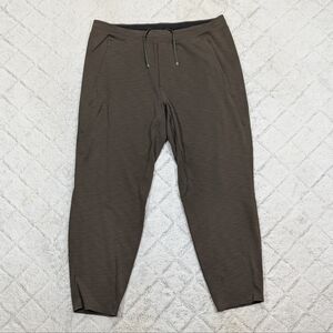 Lululemon Joggers Mens XXL Green Olive Balancer Pant Soft Stretch Slim Taper 28”